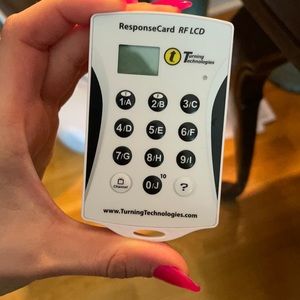 ResponseCard RF lCD Turning Technologies clicker